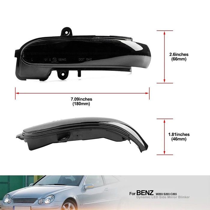 products/1242/LED dynamic migavci u retrovizoru, tipski mercedes s203 t model.jpg - LED BOCNI DYNAMIC MIGAVCI U RETROVIZORU, TIPSKI - MERCEDES - SMOKE LENS 17020306 - Xenon Svetla Beograd